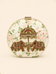 Shehzadi ka Hathi Beaded Embroidered Clutch