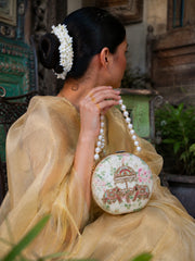 Shehzadi ka Hathi Beaded Embroidered Clutch