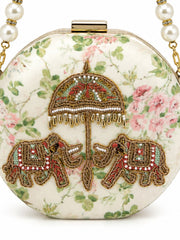 Shehzadi ka Hathi Beaded Embroidered Clutch