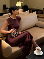 JANIRA IDER Wearing Makta Kari Beaded Embroidered Clutch