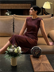 JANIRA IDER Wearing Makta Kari Beaded Embroidered Clutch