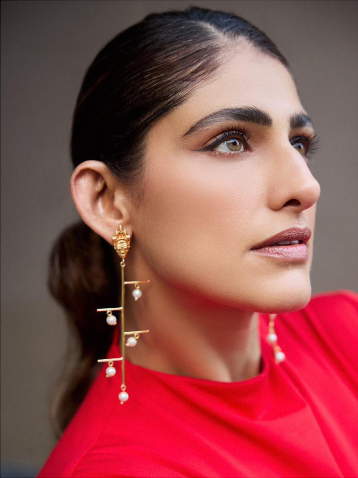 KUBBRA SAIT Wearing Waka Waka Earrings