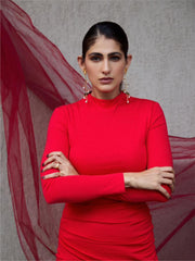 KUBBRA SAIT Wearing Waka Waka Earrings