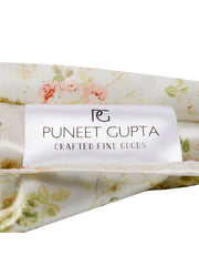 Blush Heirloom Garden Pocket Square