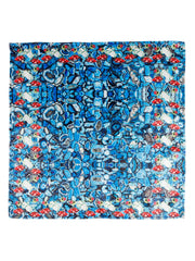 Azure Jewel Mosaic Pocket Square