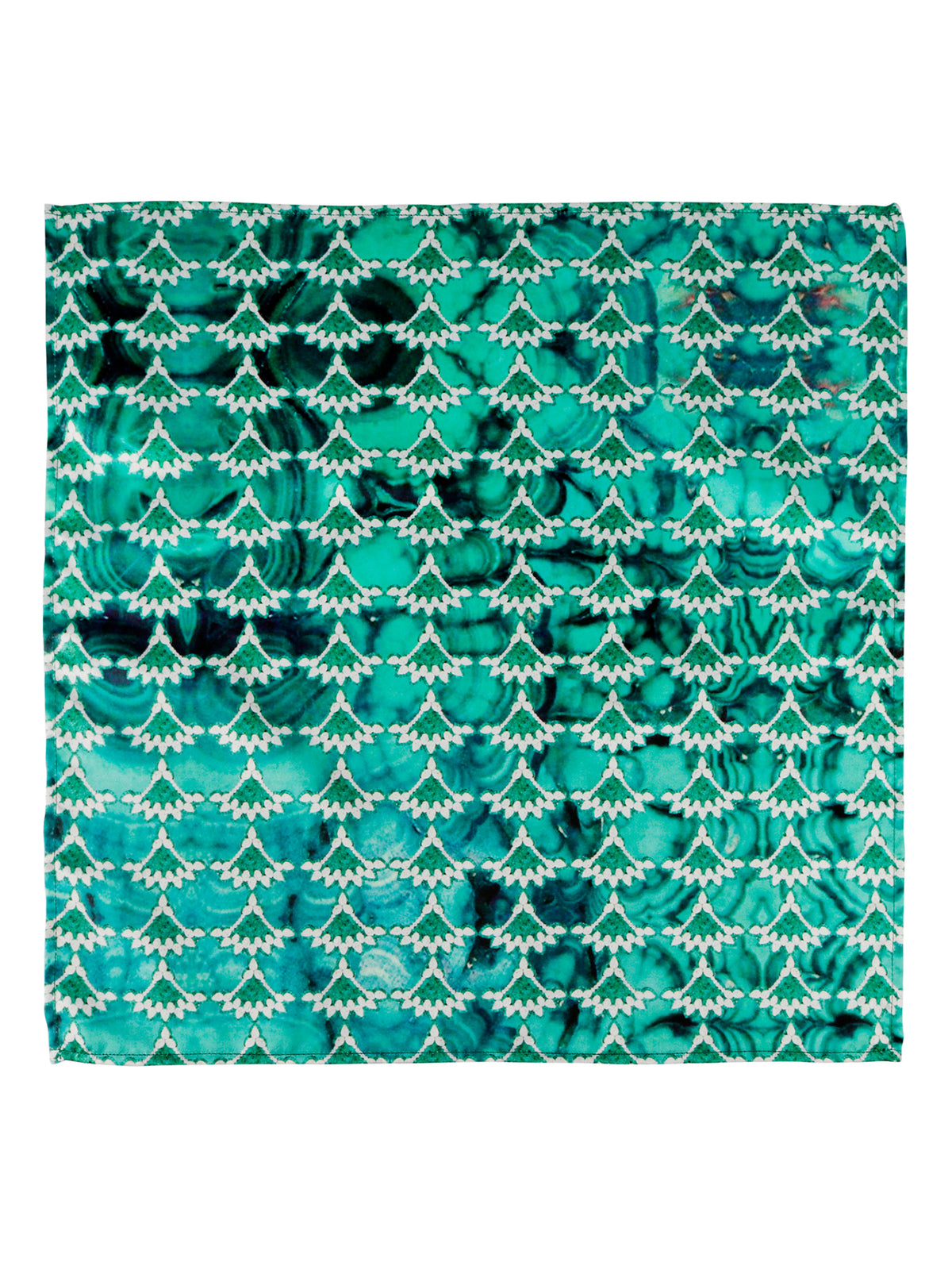 Emerald Jali Reverie Pocket Square