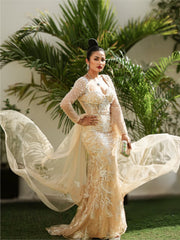 NADIA SHAHRIL MENON Wearing Ultramarine Royale Clutch Bag