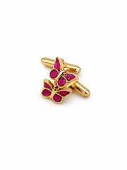 Kundan Butterfly Cufflinks