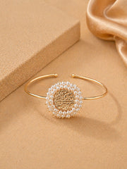 Heritage Pearl Medallion Bangle