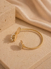 Lotus Pond Sculptural Cuff
