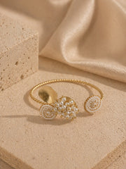 Lotus Pond Sculptural Cuff