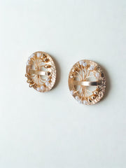 Temple Bloom Pearl Studs