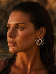 Sun Halo Pearl Studs