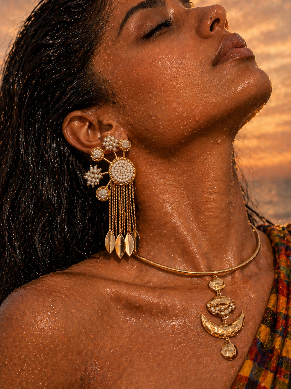 Celestial Fringe Pearl Drops
