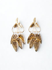 Gilded Leaf Cascade Earrings