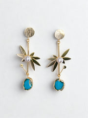 Coastal Bloom Turquoise Drops