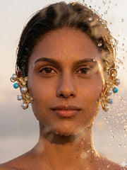 Ocean Vine Pearl Ear Climbers