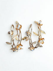 Wildflower Hoop Earrings