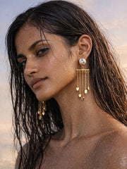 Golden Fringe Baroque Drops