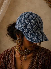 Indigo Relic Cotton Cap