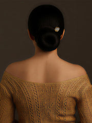 Caramel Crater Hair Pin