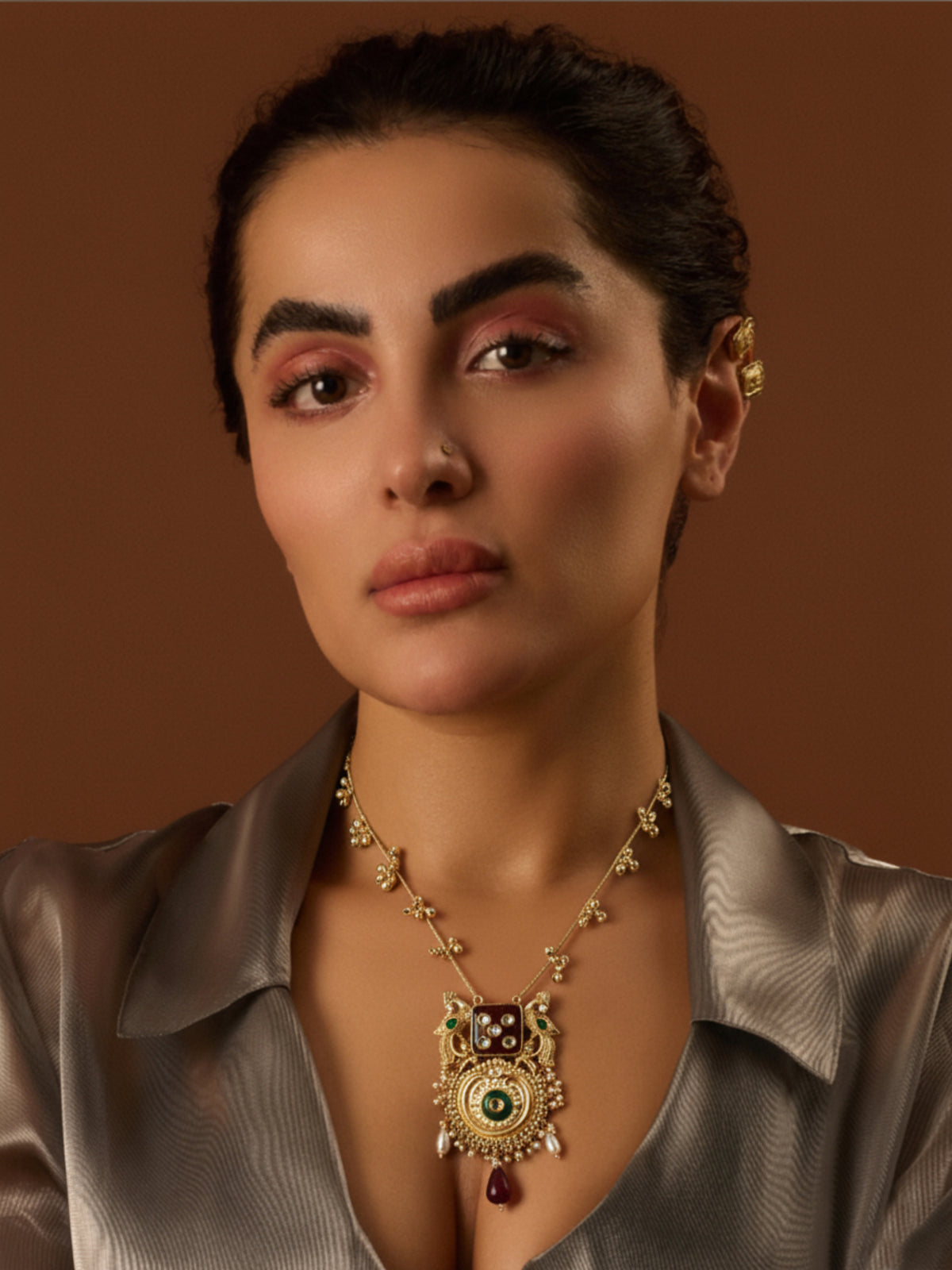 Mayur Tala Pendant Mala Necklace