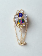 Royal Polychrome Crest Hair Pin