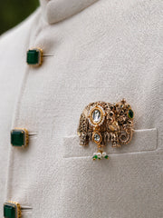 Imperial Elephant Crest Brooch