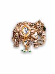 Imperial Elephant Crest Brooch