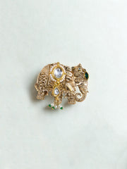 Imperial Elephant Crest Brooch