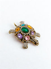 Prismatic Turtle Brooch