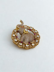 Gaj Utsav Brooch