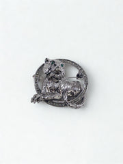 Midnight Panther Brooch