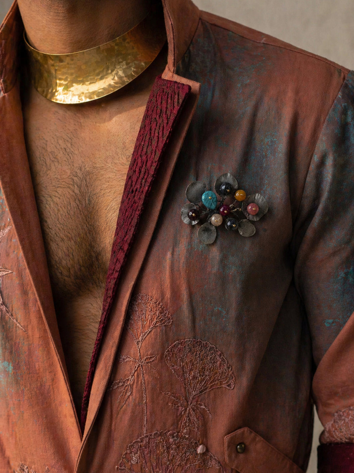 Chromatic Cluster Brooch