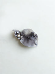 Silver Leaf Reverie Brooch