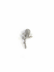 Pearl Blossom Stem Brooch