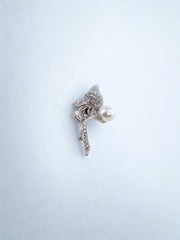 Pearl Blossom Stem Brooch