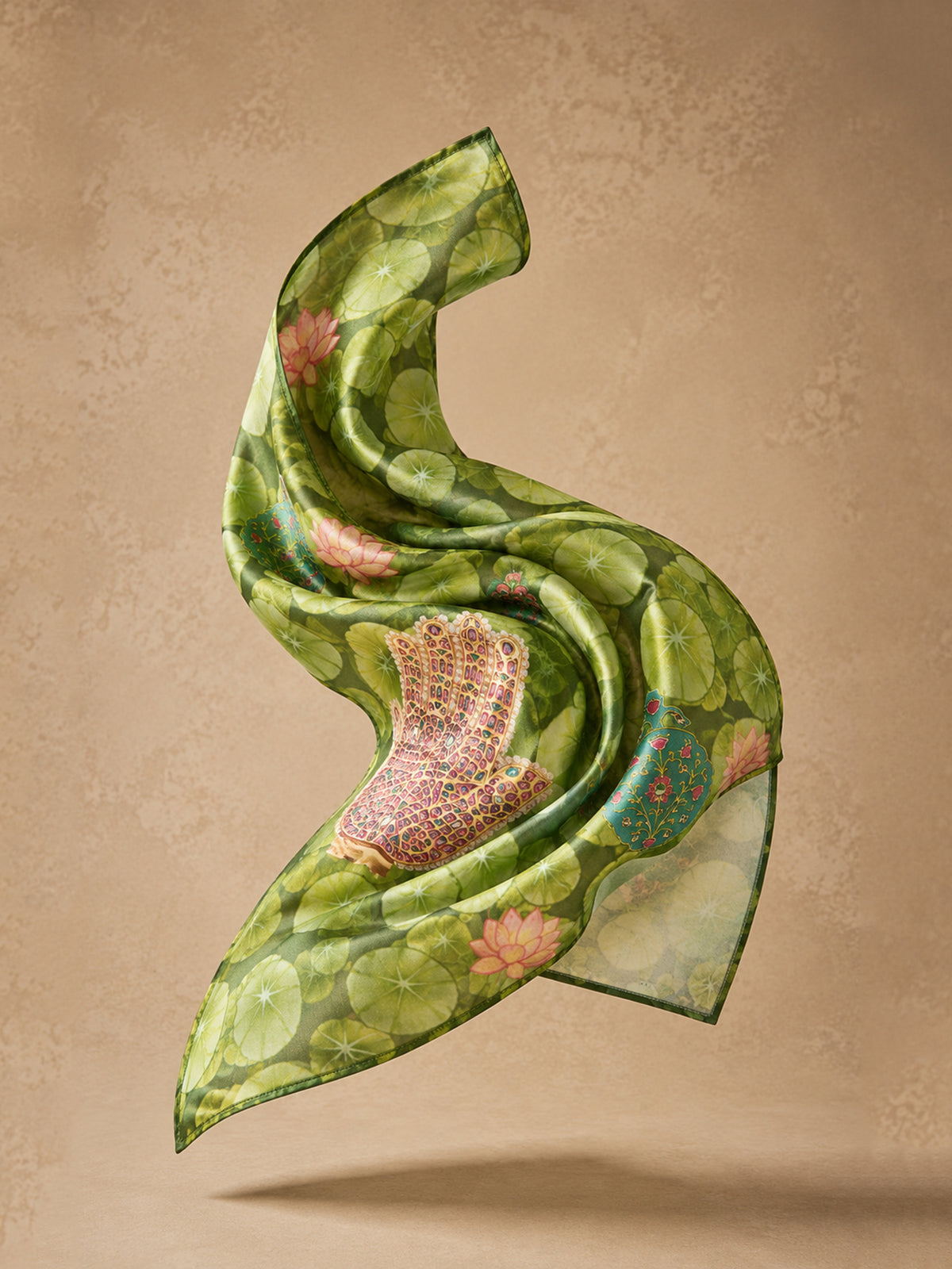Jewel Palm Hastkala Pocket Square