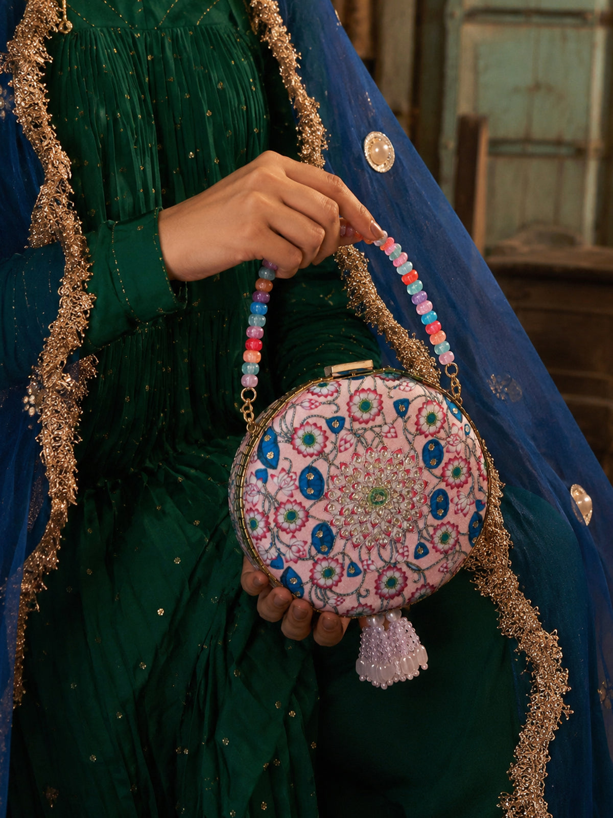 Kamal Bagh Embroidered Clutch