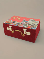 Royal Baraat Vanity Trunk Box - Maroon