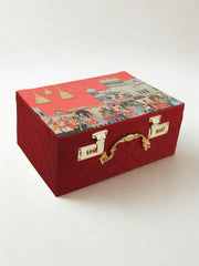 Royal Baraat Vanity Trunk Box - Maroon