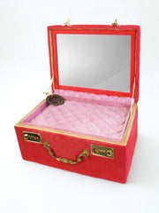 Royal Baraat Vanity Trunk Box - Red