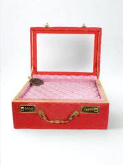 Royal Baraat Vanity Trunk Box - Red