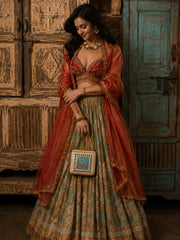 Saheliya Embroidered  Clutch