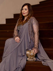 Misha Momin Wearning Carriage Gold Beads & Zardozi Minaudière