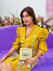 SURBHI CHANDNA Wearing Saheliya Embroidered  Clutch