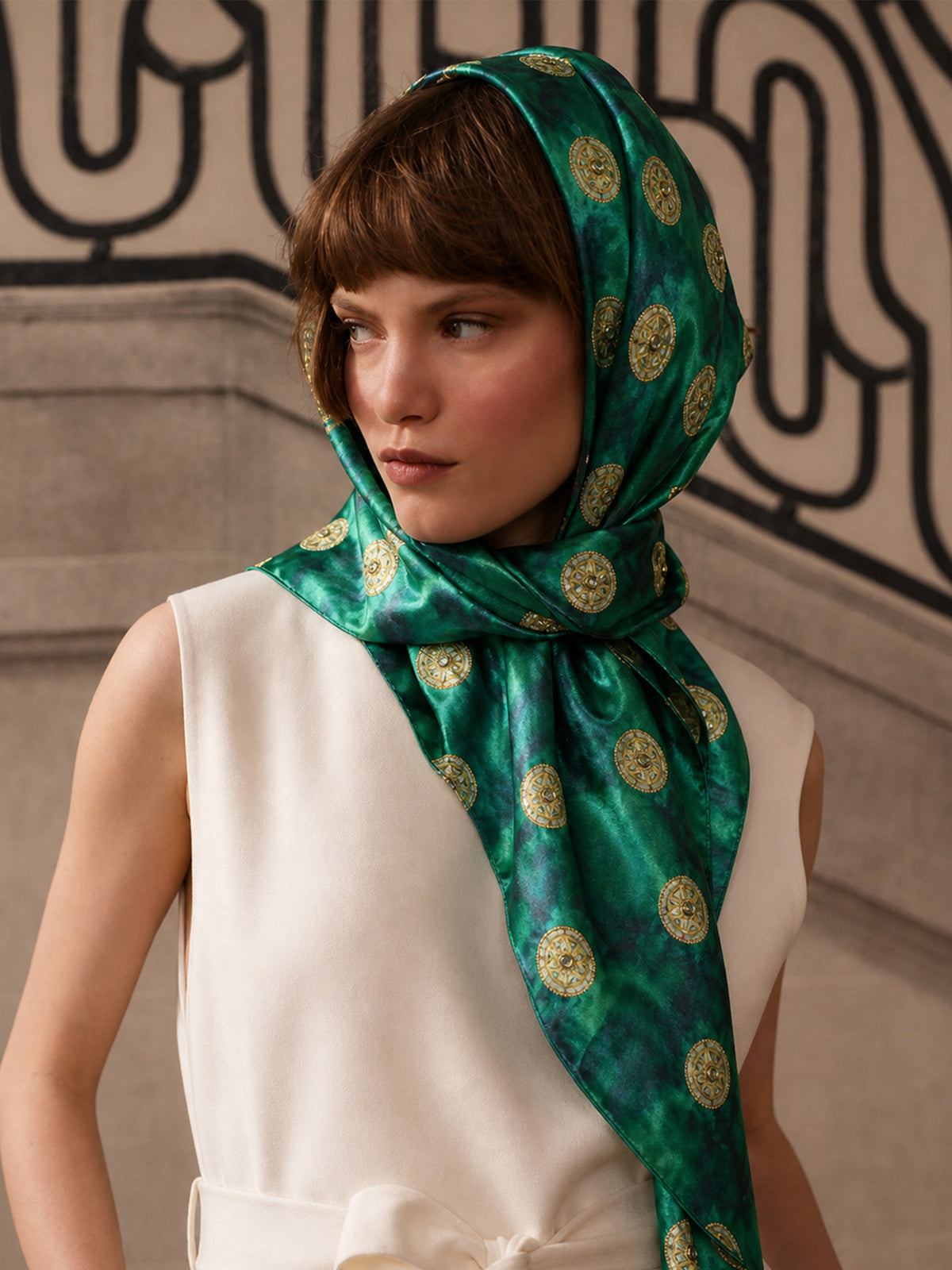 Panna Noor Embroidered Scarf