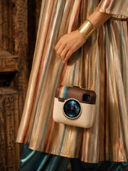 Vintage Instagram Clutch