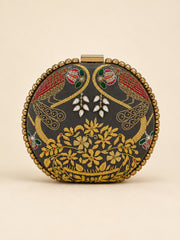 Shararti Paro Embroidered  Clutch