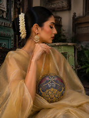 Shararti Paro Embroidered  Clutch